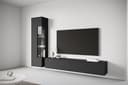 OTTO HOME Wohnwand Kenia Schwarz Vitrine mit Eckverglasung Bild 2