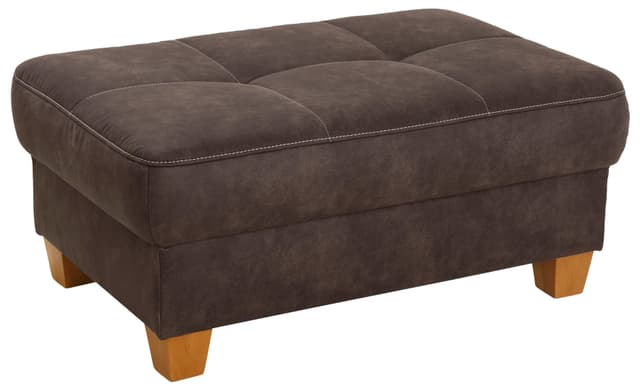 Stilvoller Hocker mit Kontrastnaht