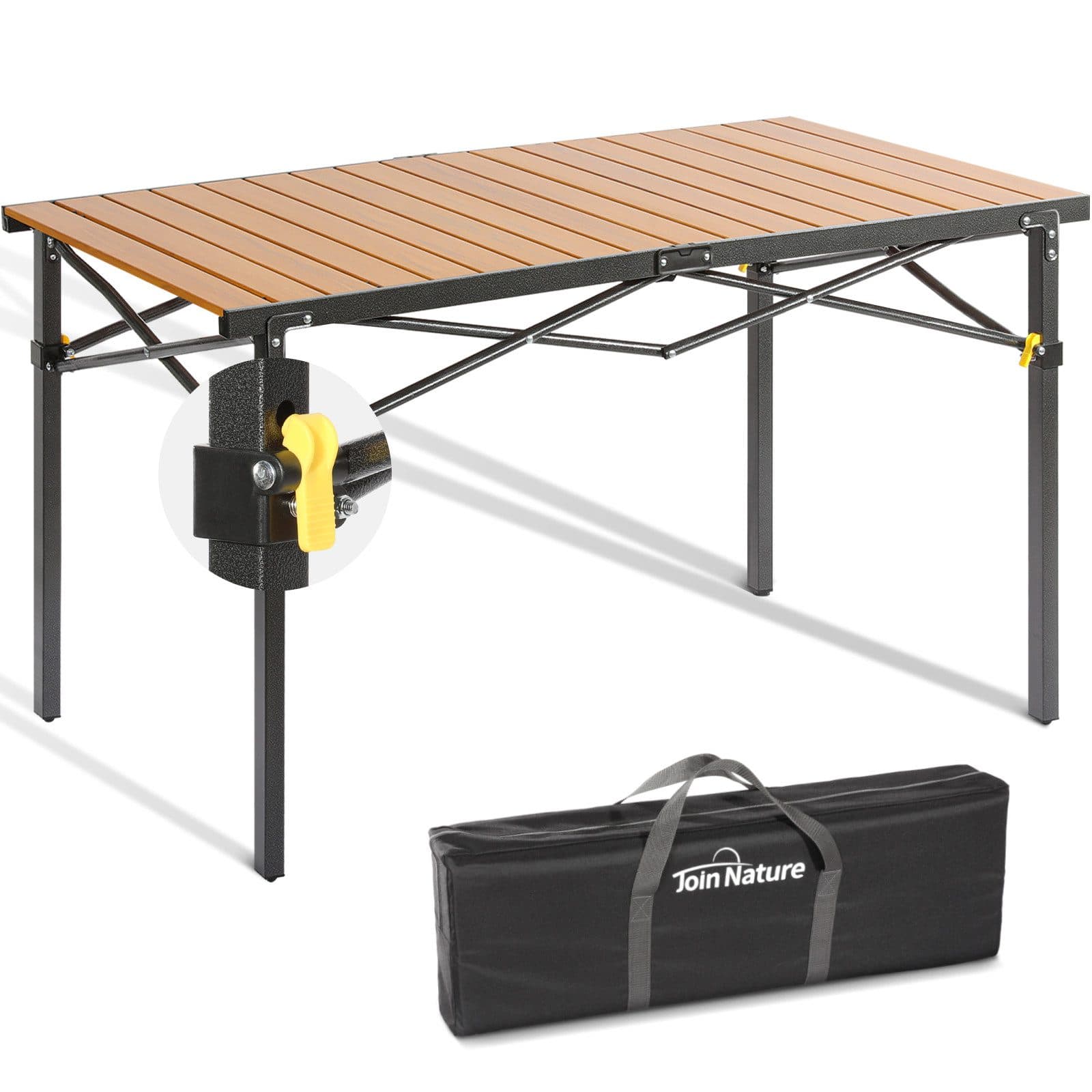 HOMECALL Klapptisch Campingtisch Anthrazit Aluminium Tragbar - Bild 2