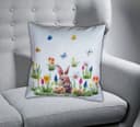 texpot Kissenhülle Osterhase Blumenwiese Ostern Frühling Bild 2