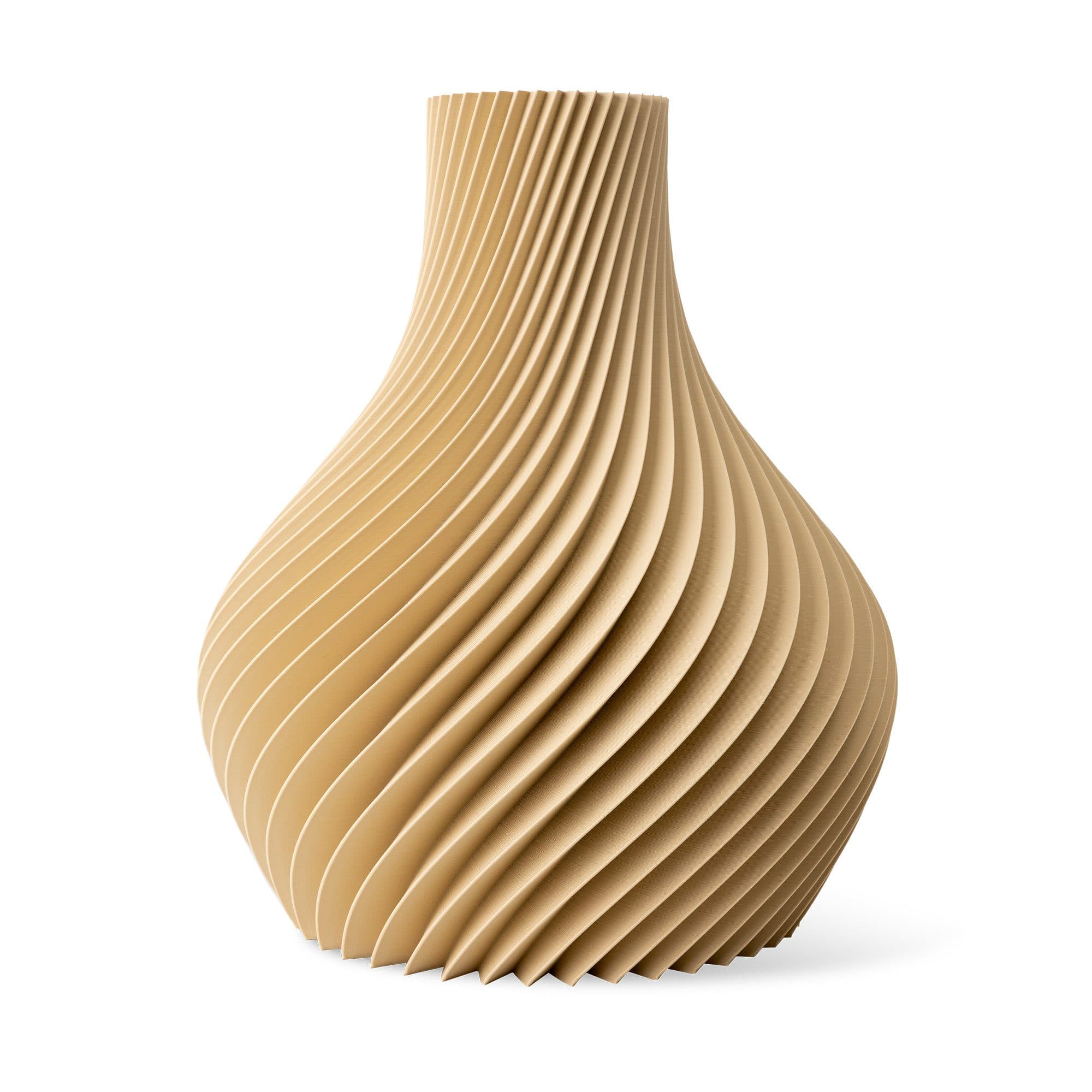 natumo Tischvase Bulba Beige Spiralförmig Design - Bild 2