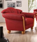 Home affaire Sessel Milano rot Federkern Landhaus-Stil Bild 2