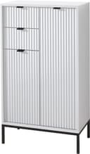 BASIC by Balculina Lucera Midischrank weiß matt 60x106x32 Bild 2