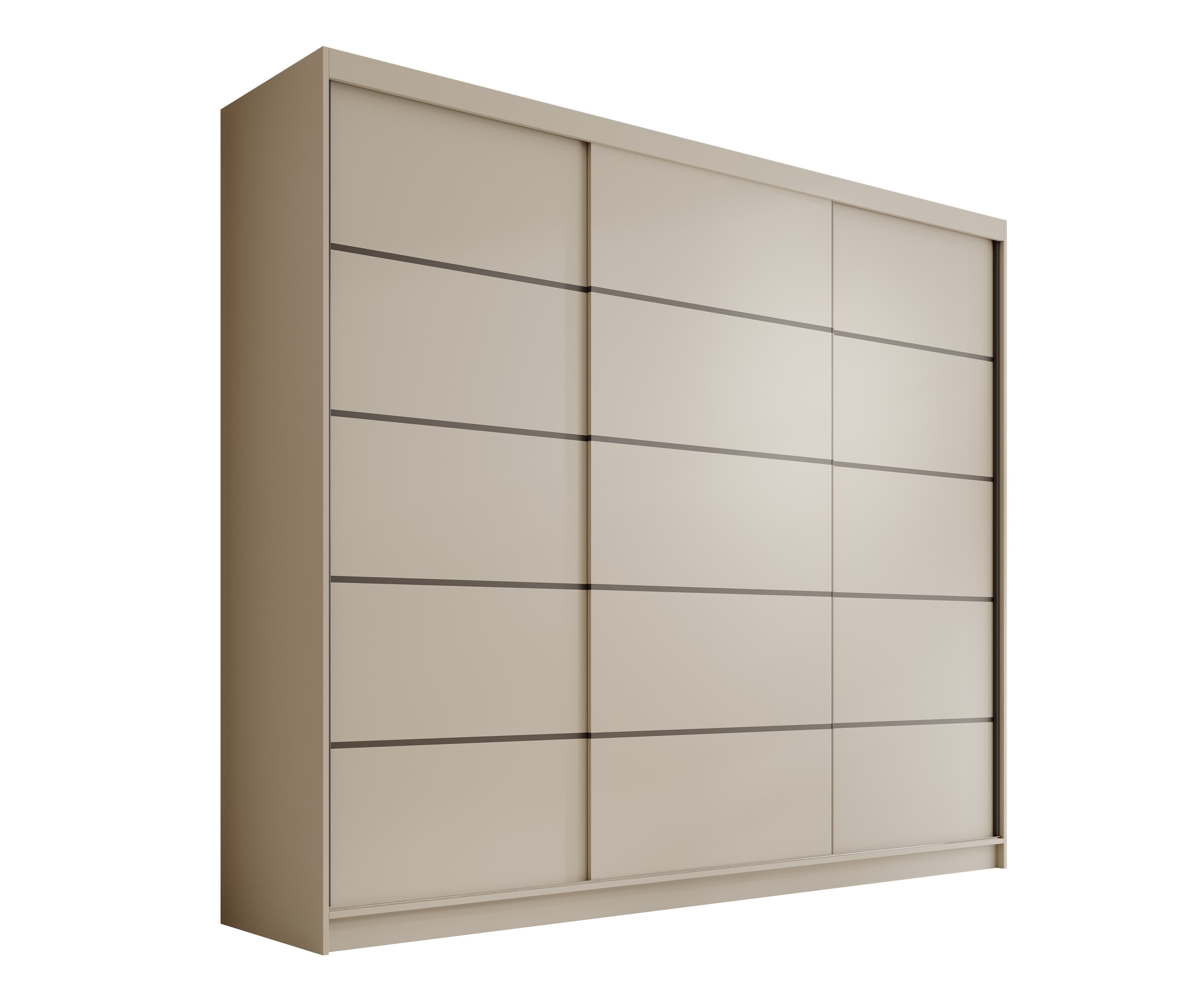 MOEBLO Schiebetürenschrank Velora 250 Modern Weiß/Schwarz - Bild 2