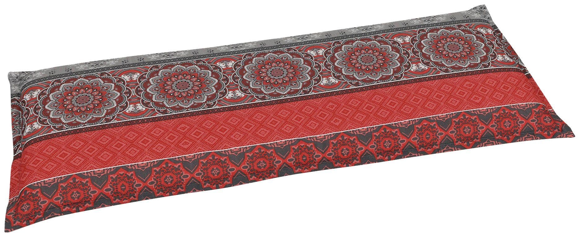 GO-DE Bankauflage Rot Grau 115cm - Bild 2