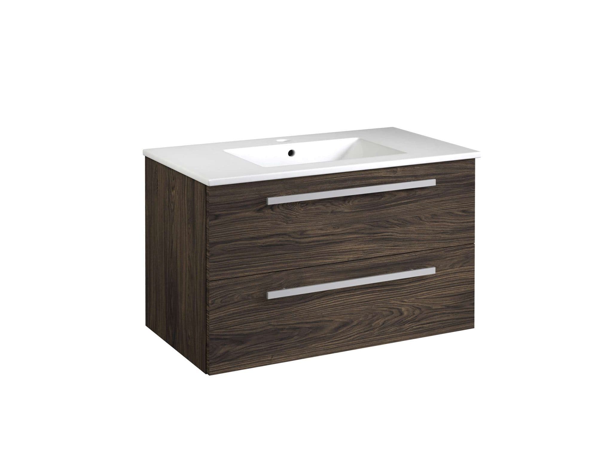 Welltime Waschtisch Serena Braun Oak Eiche Soft-Close-Funktion - Bild 2