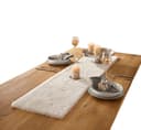 Home-trends24.de Tischläufer Kunstfell Creme Weihnachtsdeko Bild 2