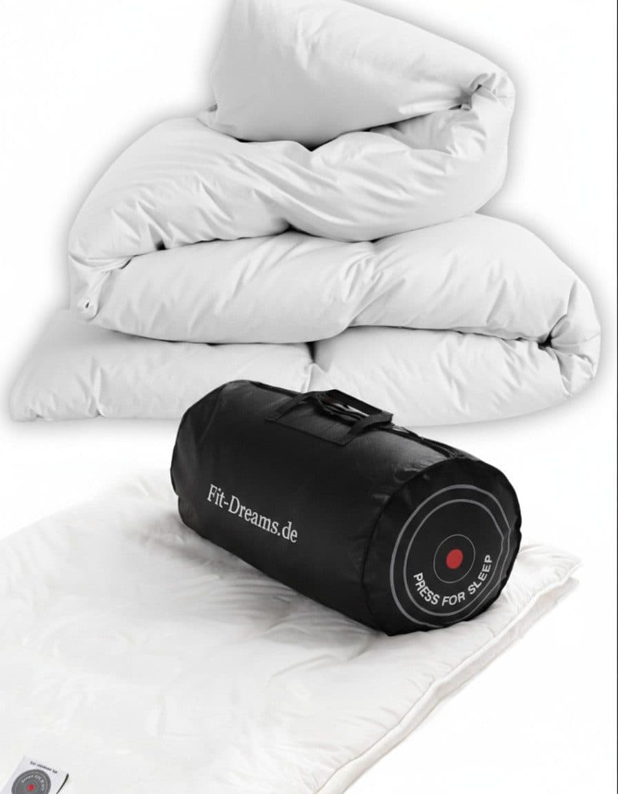 FIT DREAMS PRESS FOR SLEEP Premium Ganzjahresdecke Weiß Vegan - Bild 2