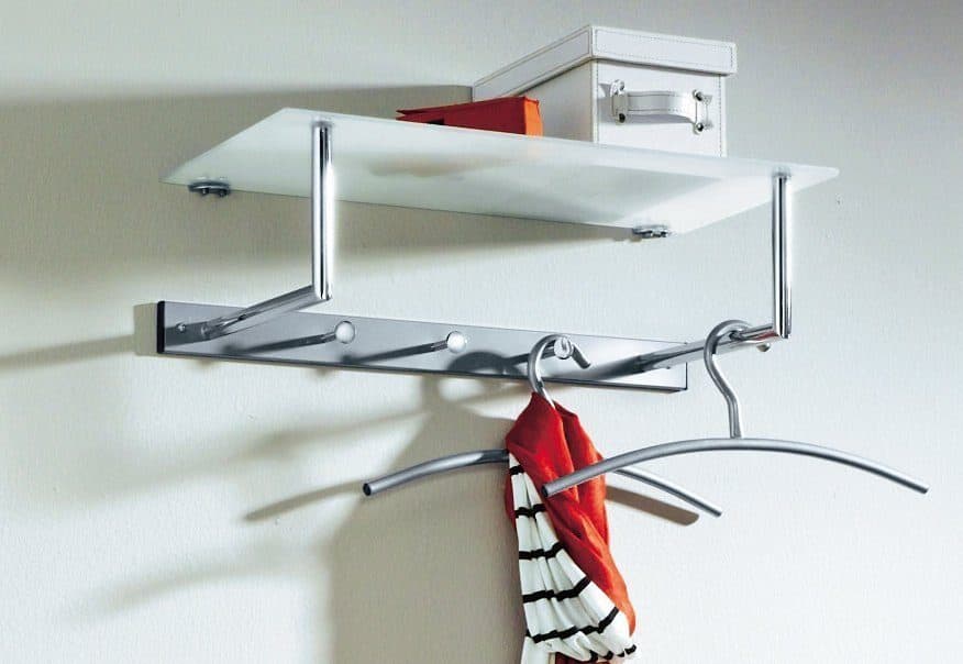 Garderobe INOSIGN Grau Metall mit Glasablage - Bild 2