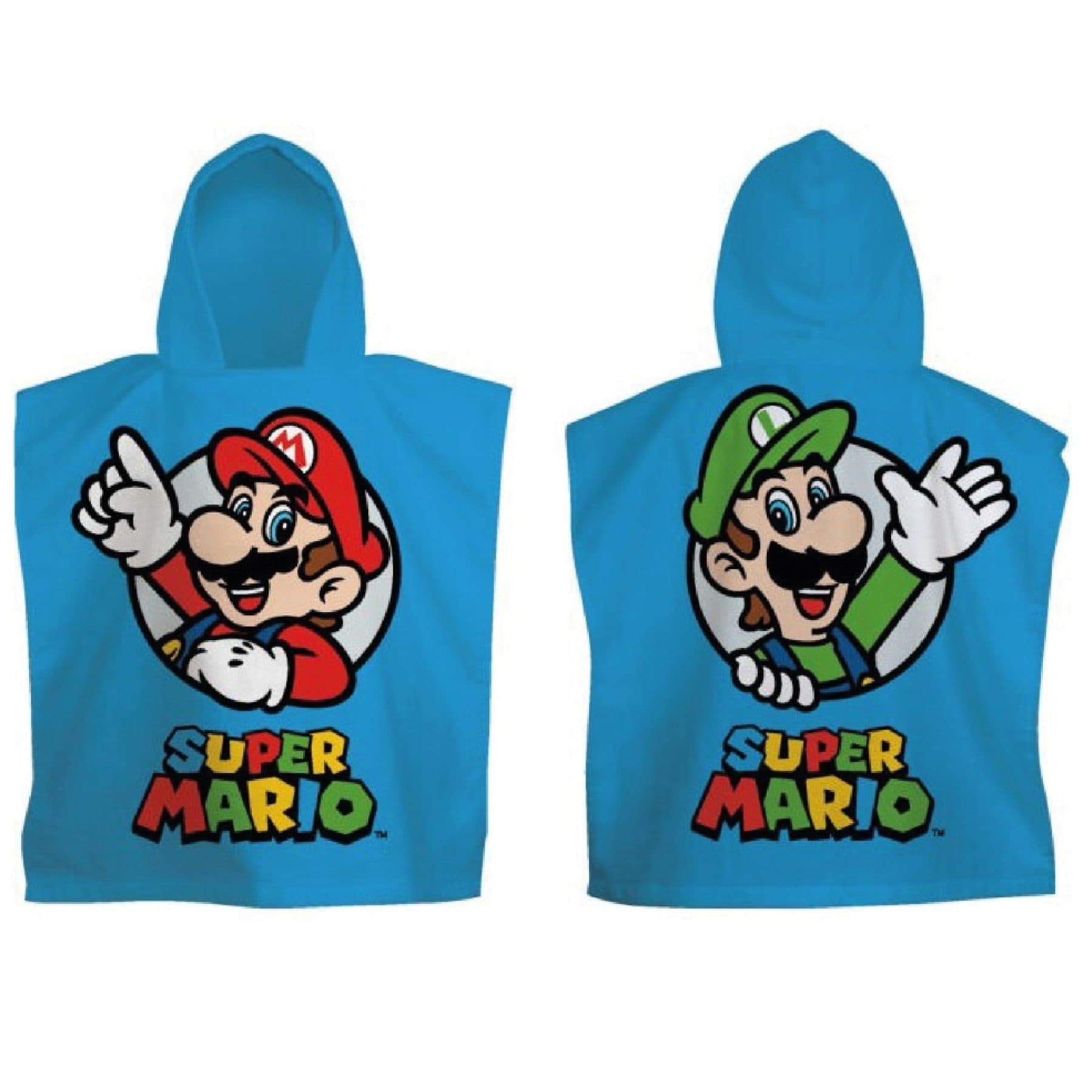 Super Mario Badeponcho Mikrofaser Kinder ab 3 Jahren