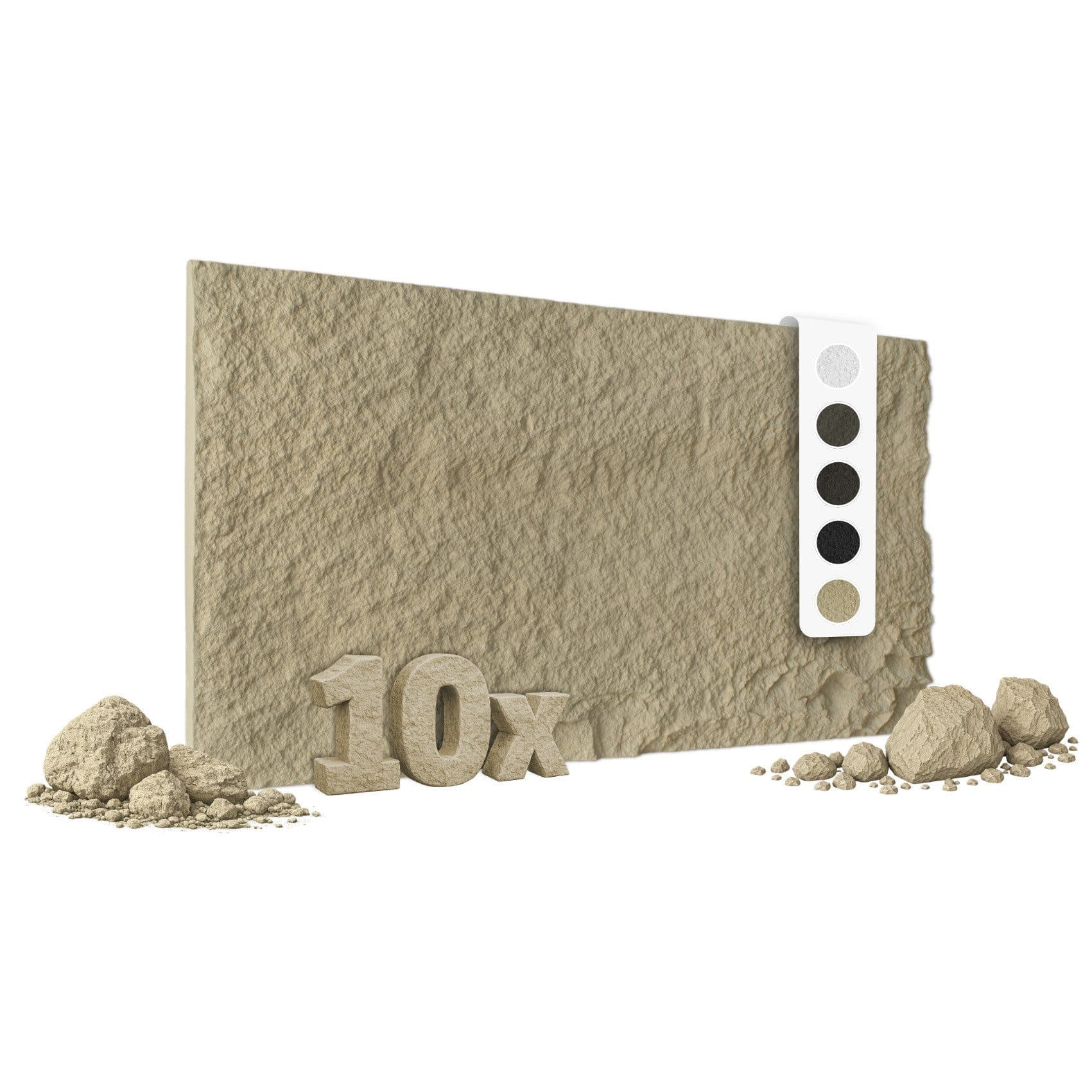 Hexim Wandpaneel Steinoptik Beige PU 3D Paneele - Bild 2