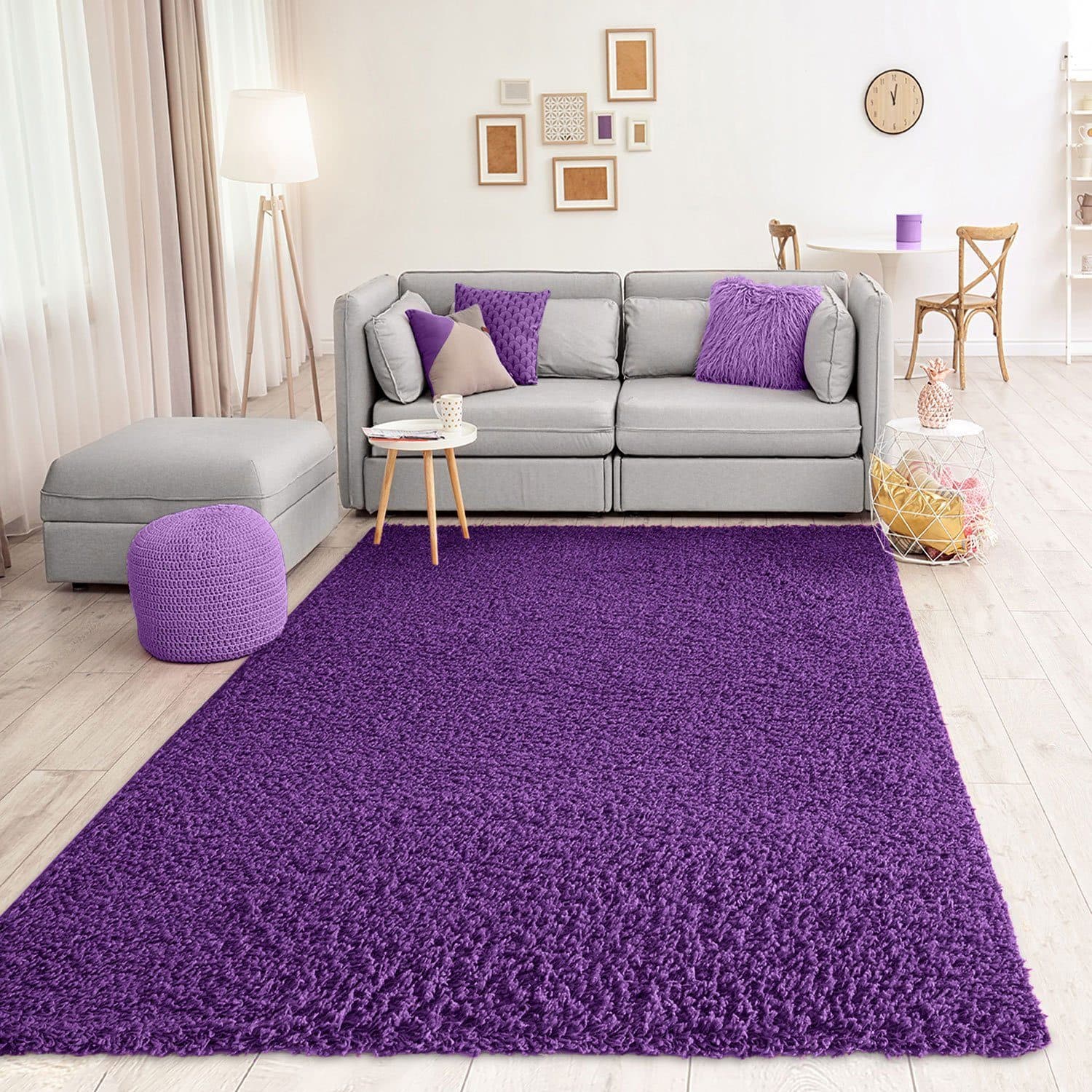 Vimoda Hochflor-Teppich Prime Shaggy Lila Modern - Bild 2