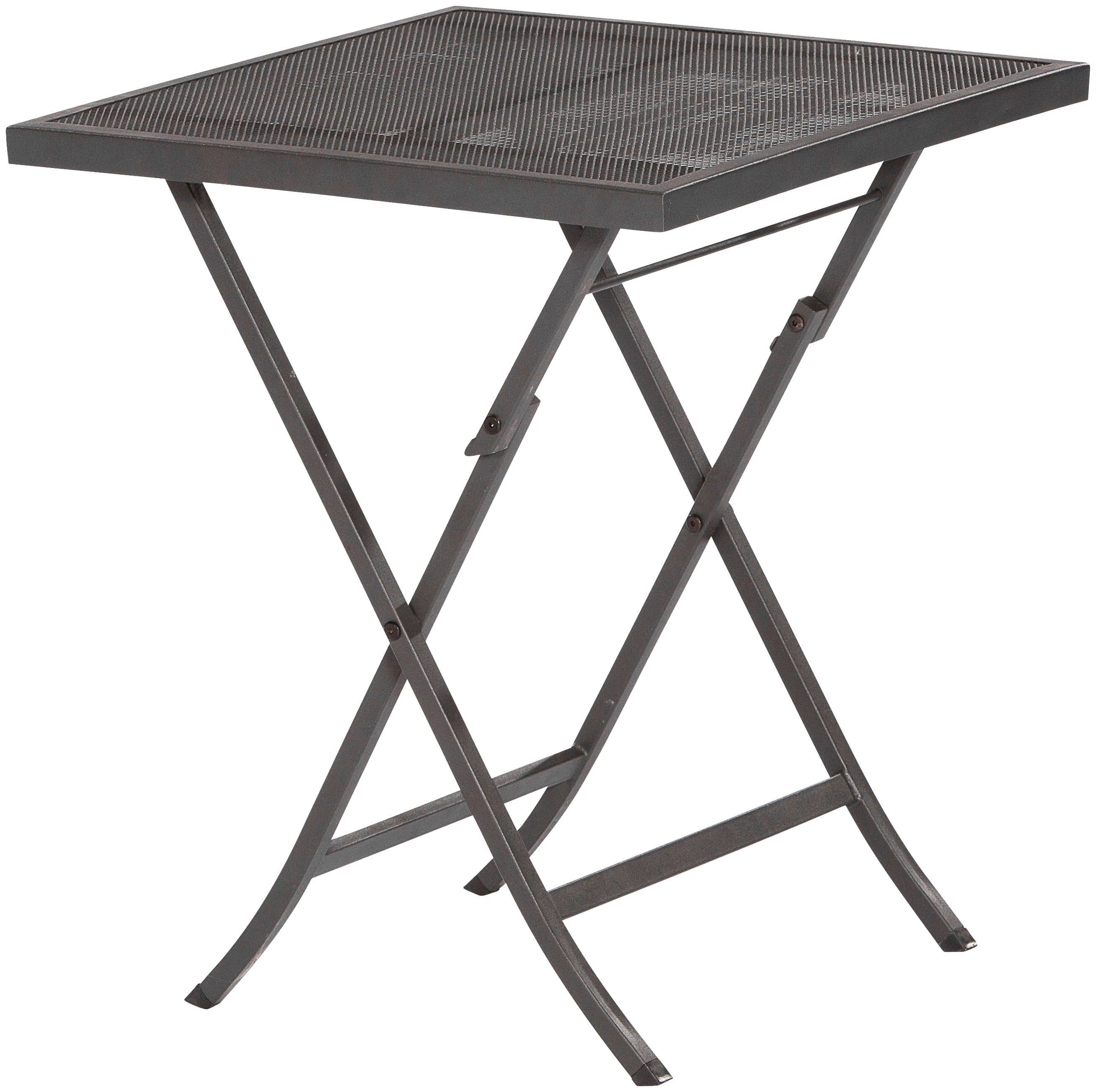 Merxx Samos Klapptisch Schwarz Metallgeflecht 60x60 cm - Bild 2