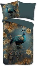 PURE luxury collection Wendebettwäsche Savaya Petrol Gold Mikrofaser Bild 2
