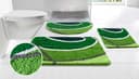 my home Badematte Juna mit Muster, Badvorleger, Badezimmer Teppich, Duschvorleger, Höhe 20 mm, rutschhemmend beschichtet, strapazierfähig, Polyester, rechteckig, besonders weich, Design, Badematten, Badteppich Bild 2