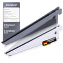 BOOMET Wandregalhalter 2-reihig Weiß Stahl Regalträger Bild 2