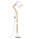 hofstein Stehlampe Weiß Skandinavisch Metall/Stoff/Holz Bild 2