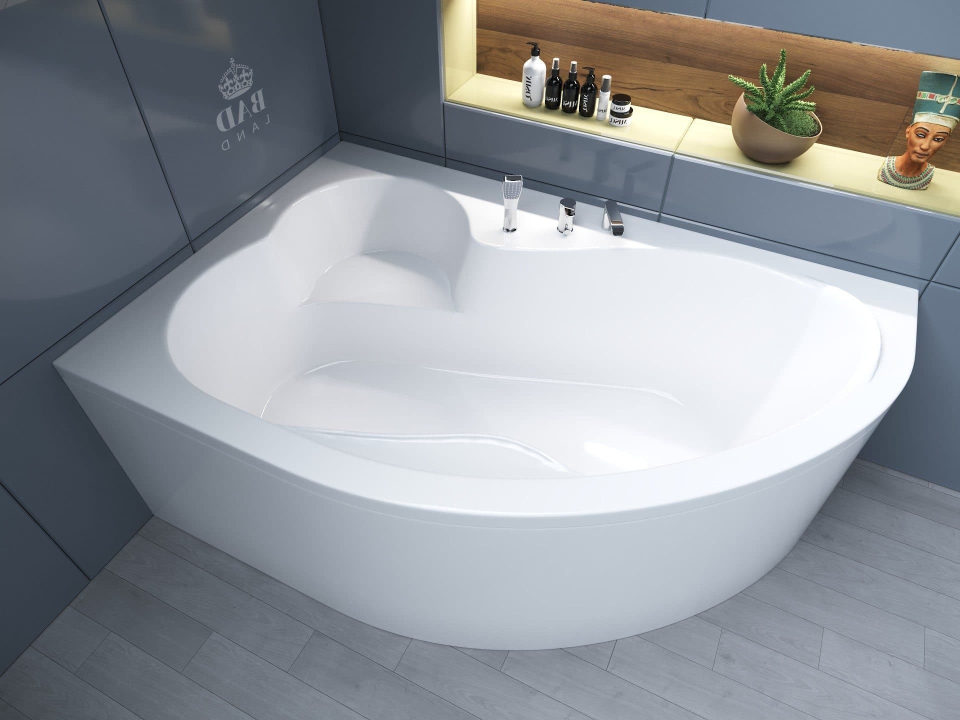 KOLMAN Eckbadewanne Mega 160x105 Acryl - Bild 2