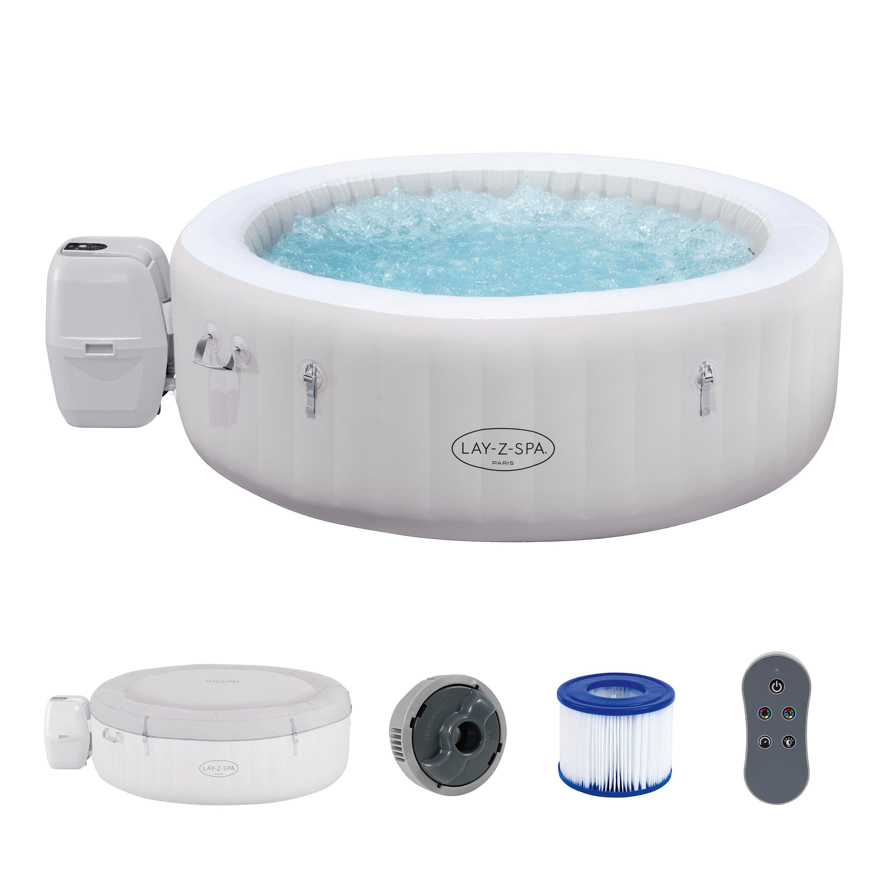 Bestway LAY-Z-SPA Paris AirJet™ Aufstellbecken Weiß - Bild 2