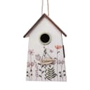 Viana Deko-Vogelhaus Weiß/Grün mit Blumenmotiv Bild 2