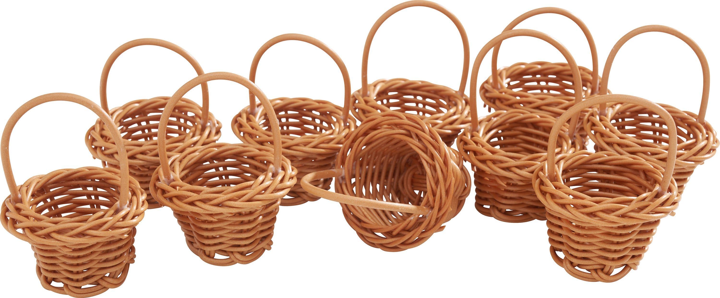 VBS XXL Dekofigur Körbchen 10 Stück Mini Kunststoff