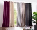 DecoHome24 Gardine Brillant 2er-Set blickdicht hellgrau Polyester Bild 2