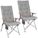 HOMECALL Campingstuhl Faltbar Hochlehner Luxus Klappstuhl Bild 2
