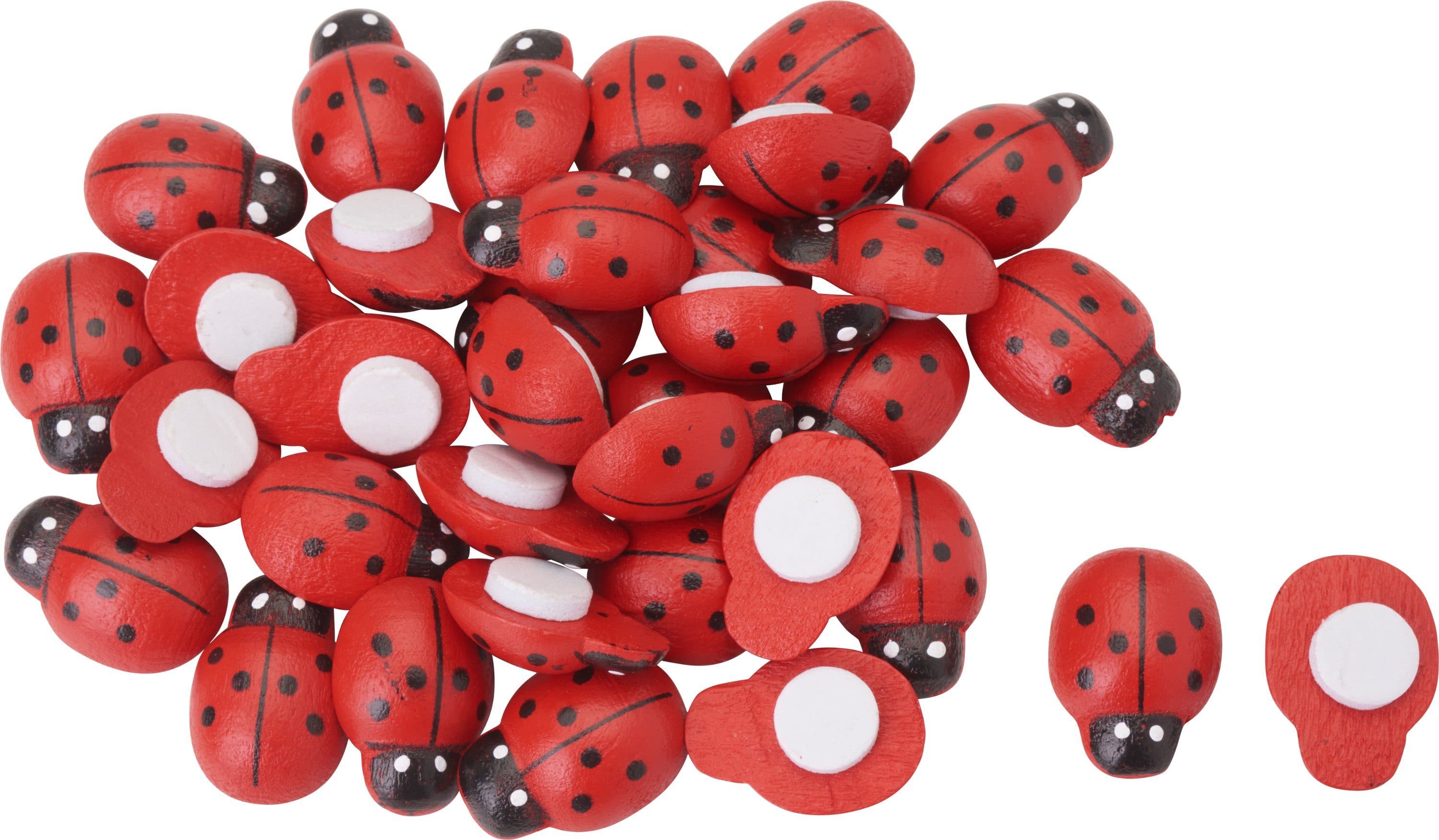 VBS Streudeko Marienkäfer 36 Stück Holz Selbstklebend