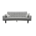 HTI-Living Schlafsofa Brigga One Grau Funktionscouch mit 2 Kissen Bild 2