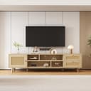 autolock TV-Lowboard 160 cm mit Rattan Front Bild 2