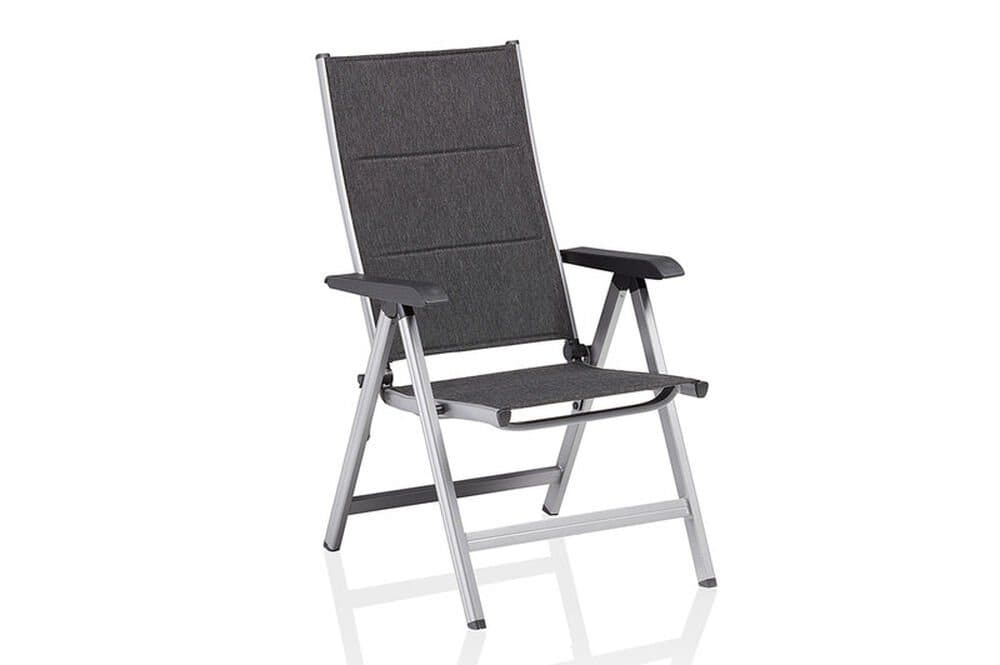 KETTLER Gartenstuhl BasicPlus Padded Klappbar Silber/Anthrazit - Bild 2