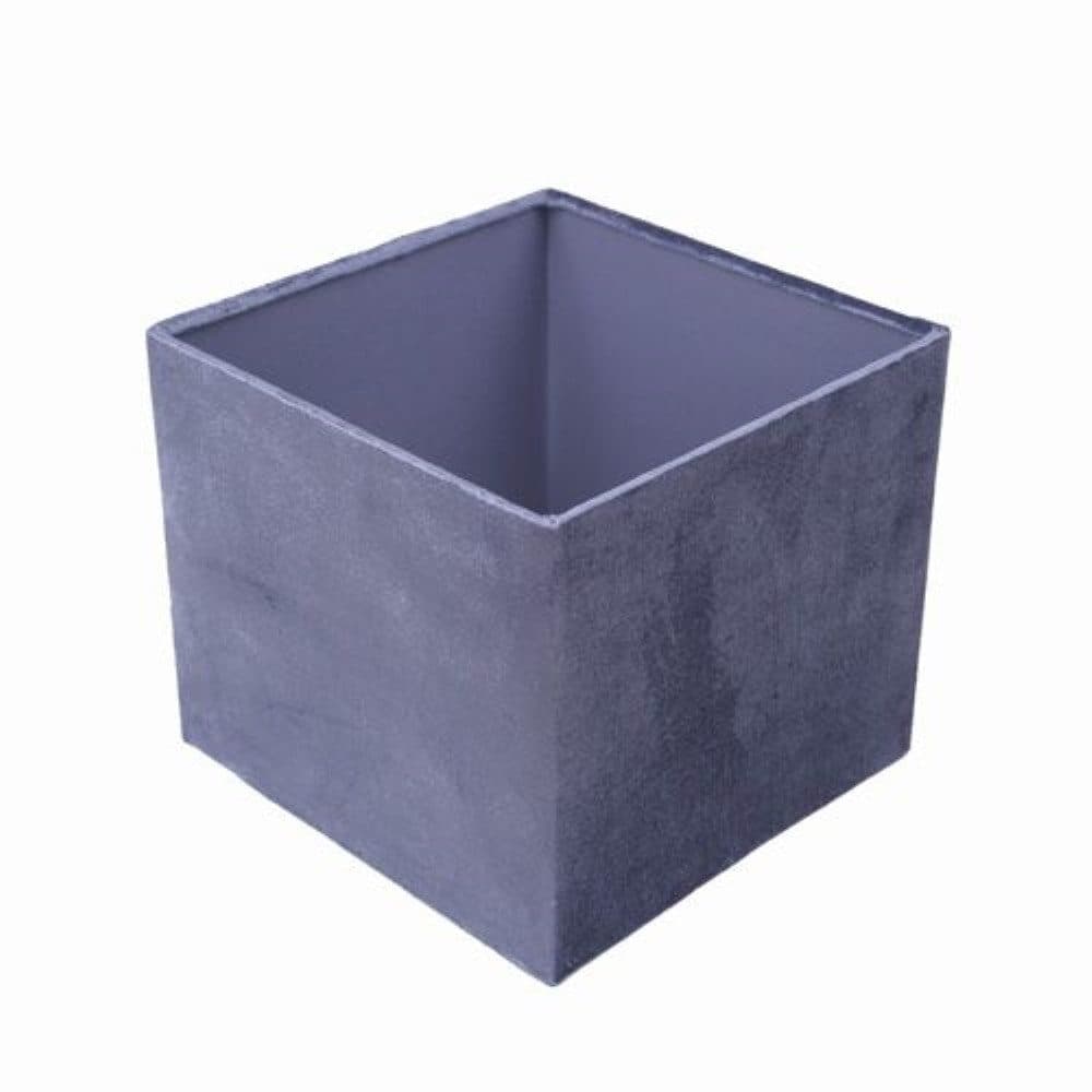 Dirk Davids Leuchten Lampenschirm Vierkant Blau Velur - Bild 2