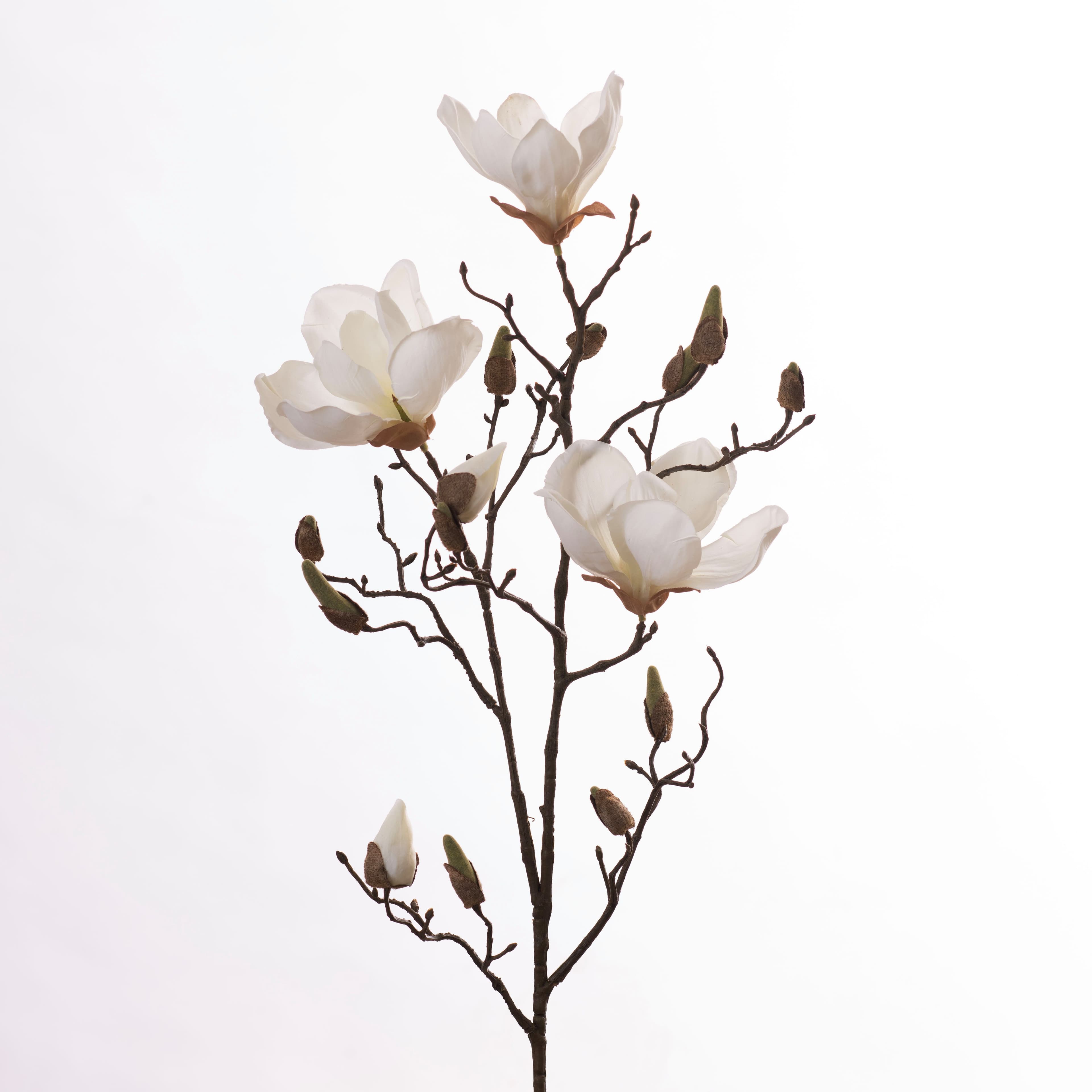 Kunstblume Kunst-Stielblume Magnolienzweig Weiß Goods NL - Bild 2