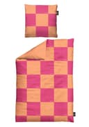Sansibar Sylt Wendebettwäsche Chessboard 100% Baumwolle Orange/Rosa Bild 2