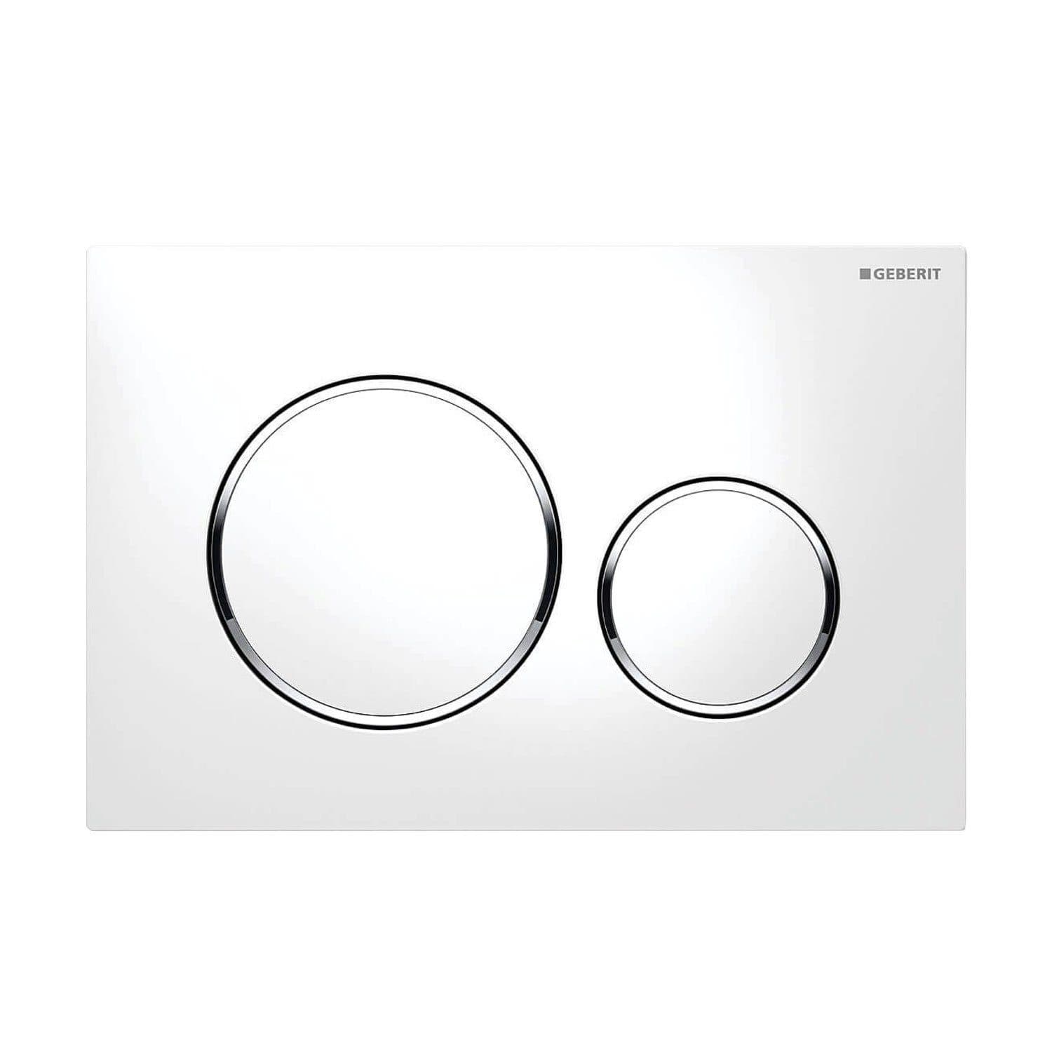 Geberit Betätigungsplatte Sigma 20 für 2-Mengen-Spülung weiß/chrom