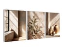 artissimo 3er-Bilder-Set Japandi Wanddeko Beige Braun Bild 2