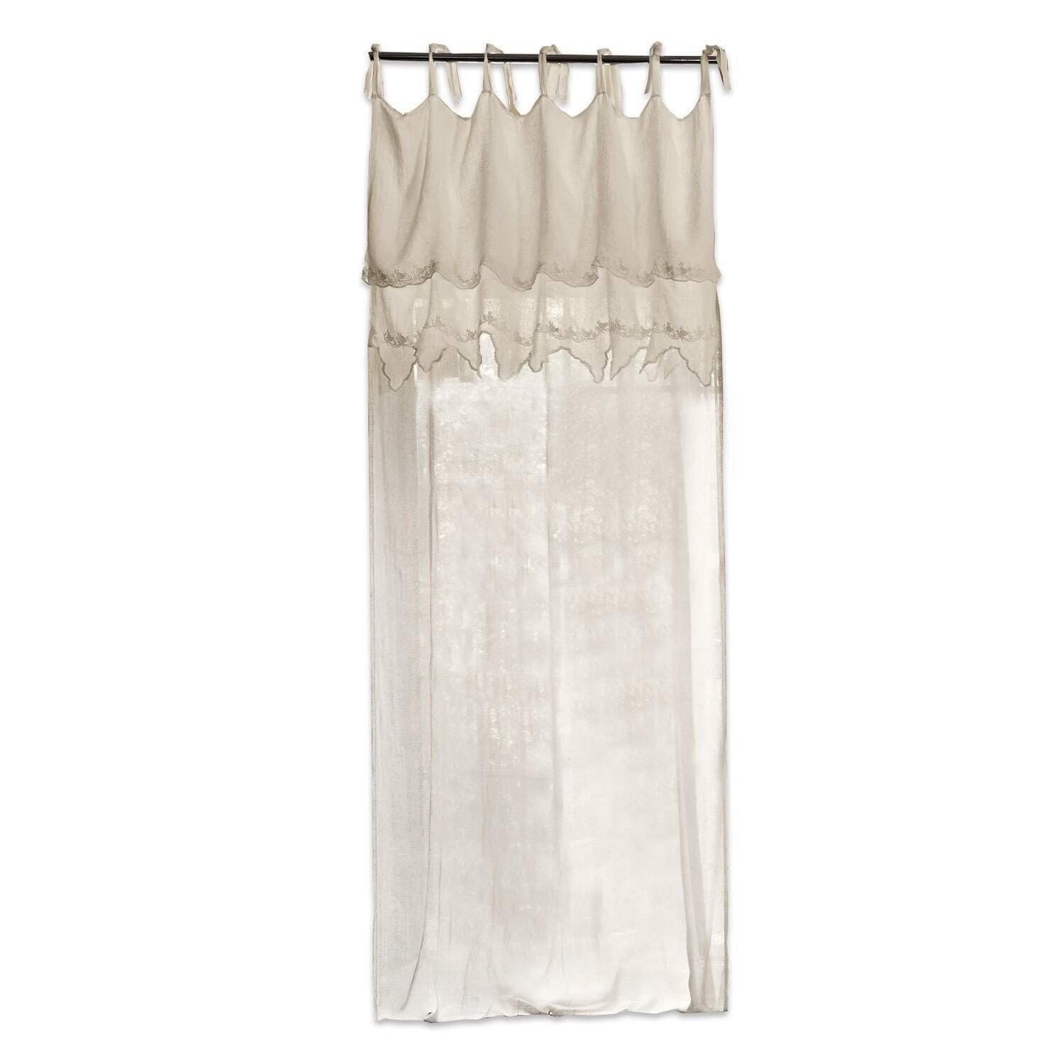 Mirabeau Vorhang Gardine Melania Beige Leinen - Bild 2