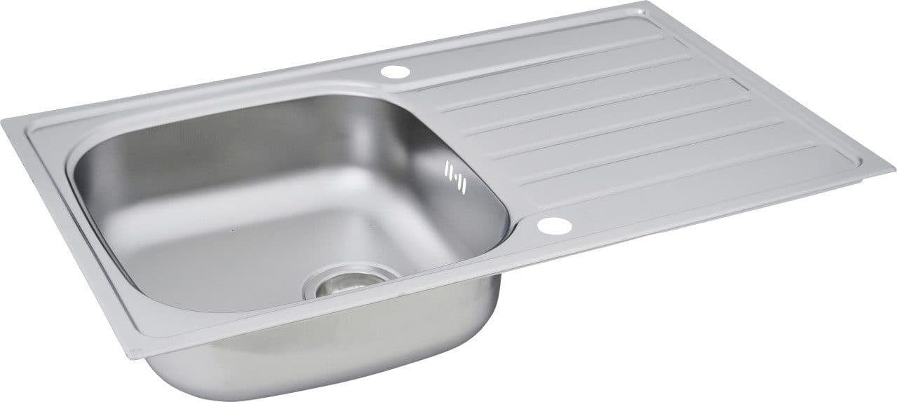 Respekta Edelstahlspüle Dallas 86 cm Silber Einbauspüle - Bild 2