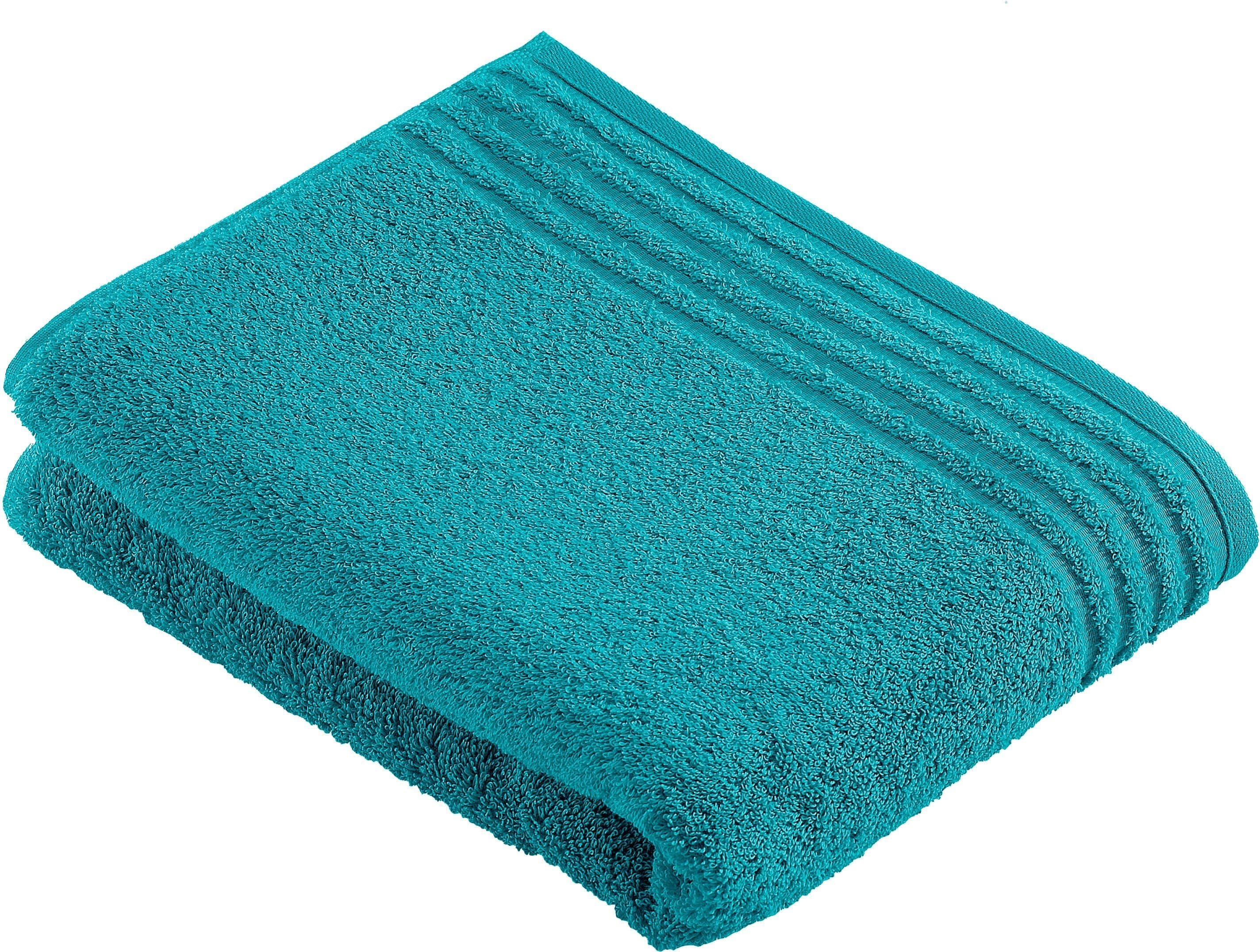 VOSSEN Saunatuch Vienna Style Supersoft Blau 100x150cm Walkfrottee - Bild 2