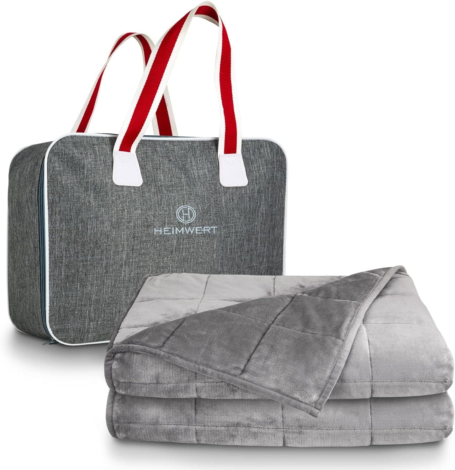 HEIMWERT Gewichtsdecke Therapiedecke 4kg Polyester Fleece - Bild 2