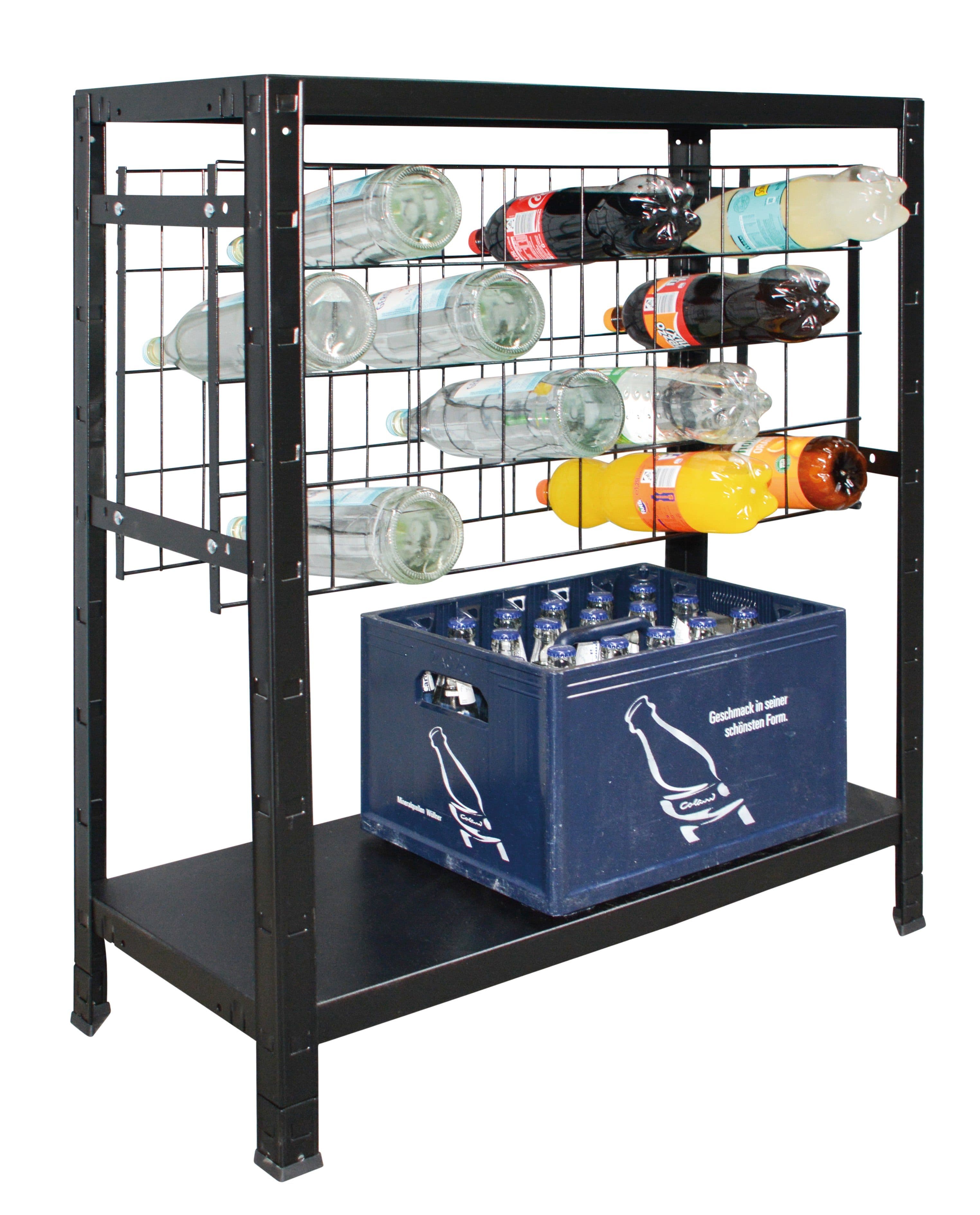 SCHULTE Regalwelt Weinregal Schwarz für 32 Flaschen Modern