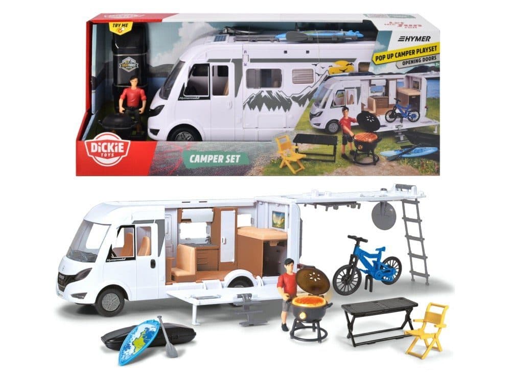 Dickie Toys Urban & Adventure Camper Set Weiß Hymer Modell - Bild 2