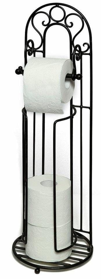 Toilettenpapierhalter AMBIENTE HAUS Antik Schwarz Eisen - Bild 2
