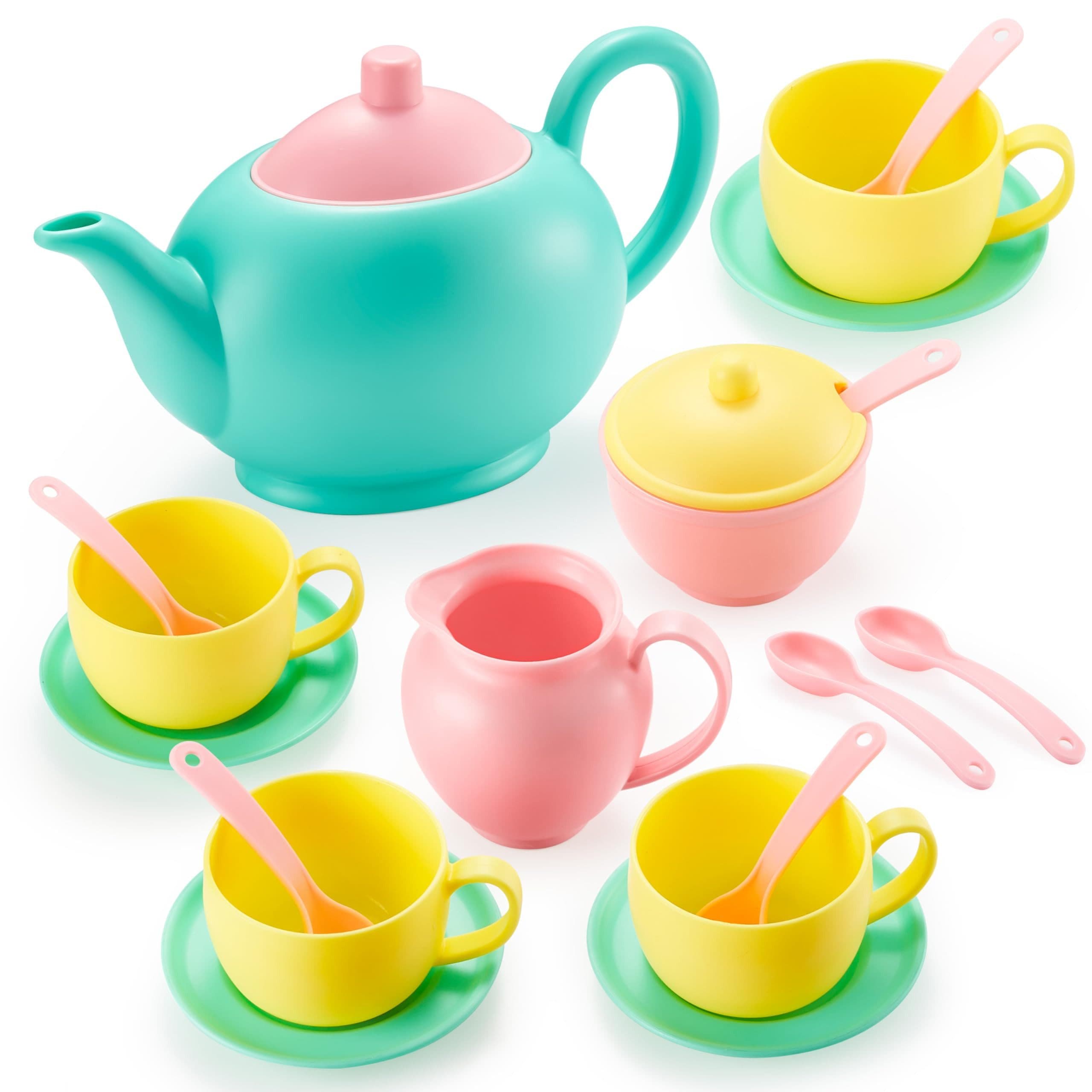 JOYIN Spielgeschirr Teeservice Kinder Set Grün - Bild 2
