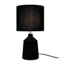 RELAXDAYS Nachttischlampe Tischlampe mit Keramiksockel Schwarz Bild 2