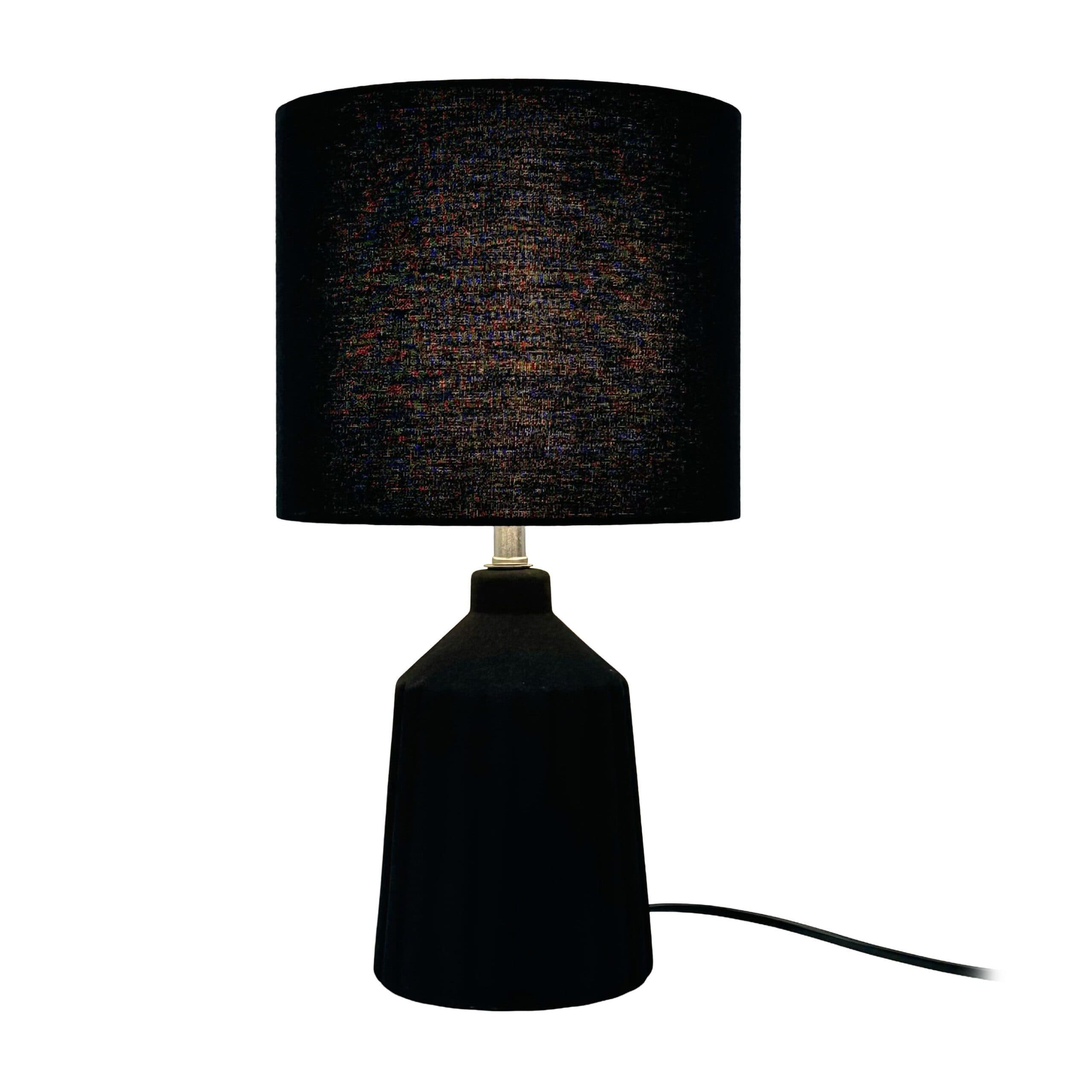 RELAXDAYS Nachttischlampe Tischlampe mit Keramiksockel Schwarz - Bild 2