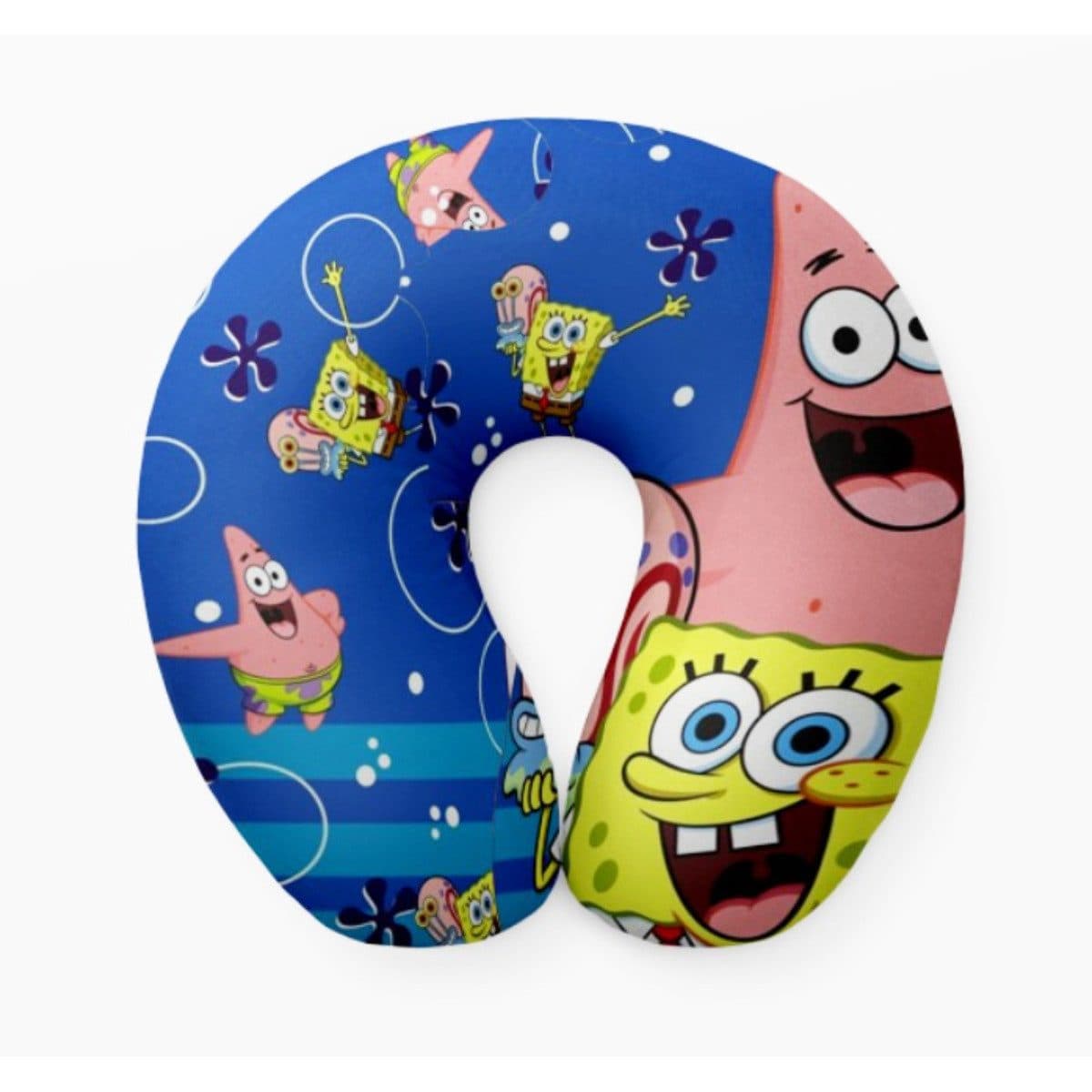 SpongeBob Schwammkopf Reisekissen Bunt Kinder Nackenkissen