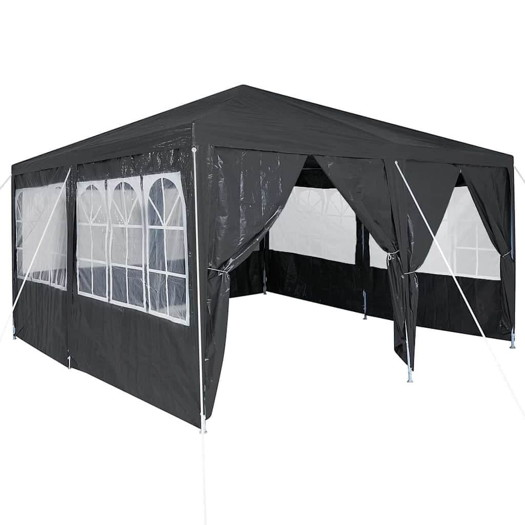vidaXL Partyzelt Anthrazit 400x400 cm mit 8 Wänden - Bild 2