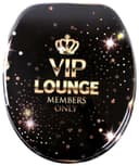 SANILO VIP Lounge WC-Sitz Schwarz/Gold Oval MDF Bild 2