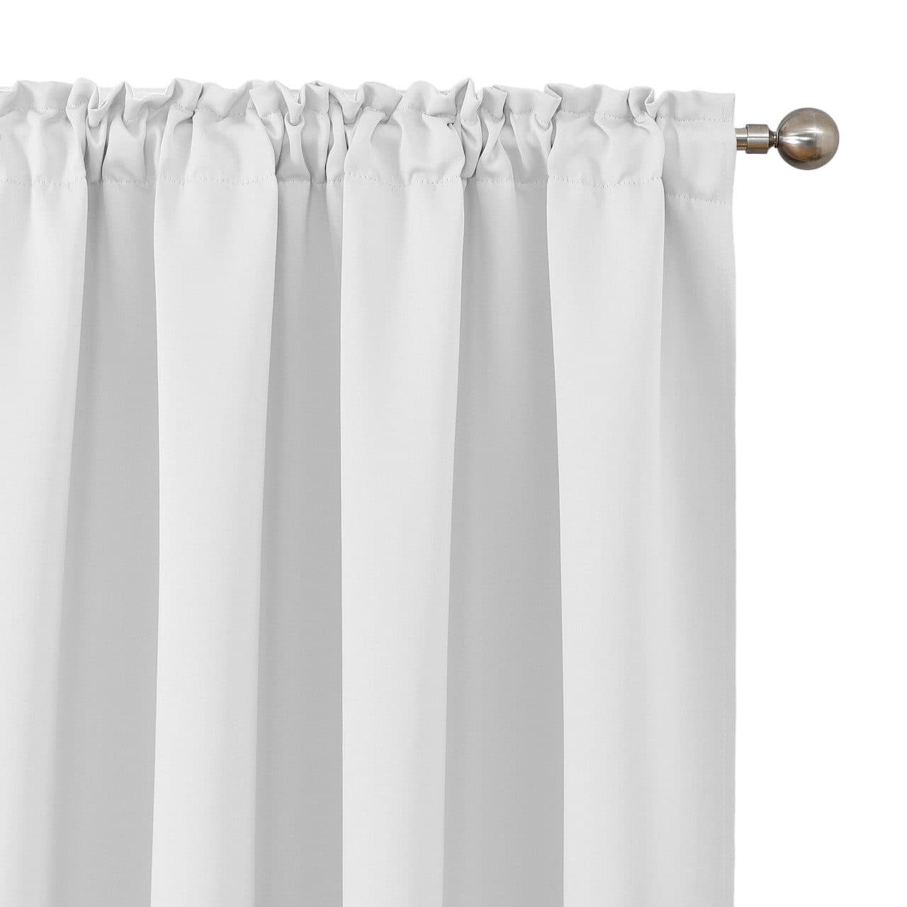 Brilliant Vorhang Blickdicht Weiss Kräuselband Store - Bild 2